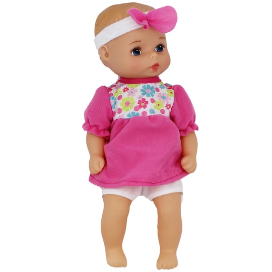 Goldberger Baby&#x27;s First&#xAE; Classic Baby Softina&#x2122; 11&#x22; Baby Doll with Floral Jumper